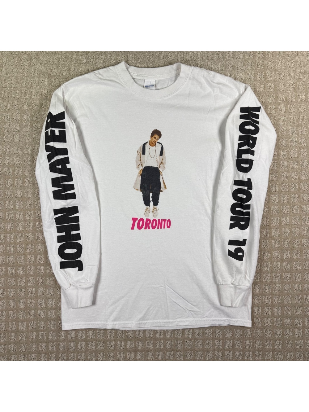 John Mayer World Tour 19 Toronto long sleeve T-shirt M